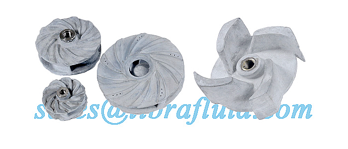 Ceramic slurry pump impellers