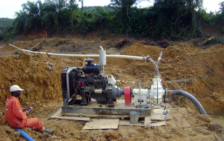 Dewatering pump in Ghana