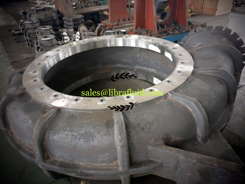 High chrome dredge pump casing