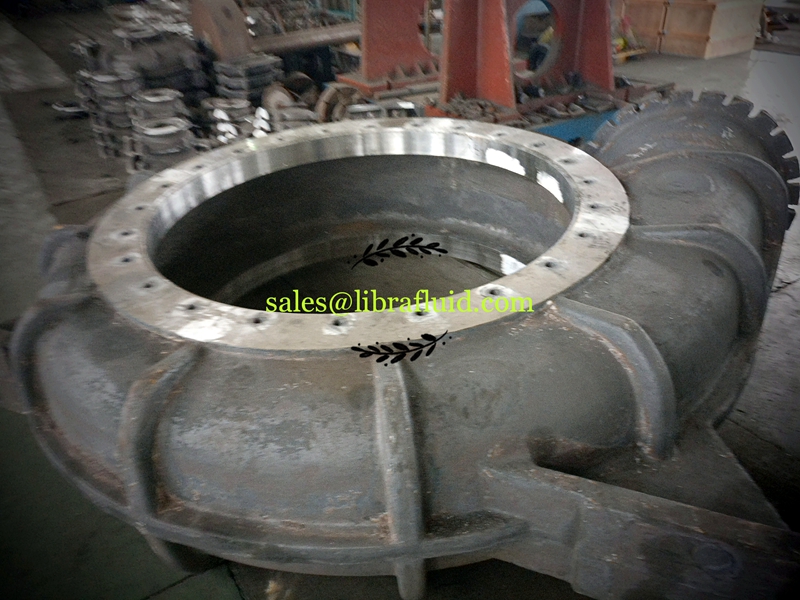 High chrome dredge pump casing