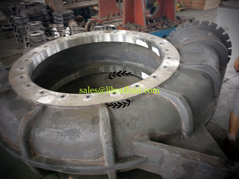 High chrome dredge pump casing