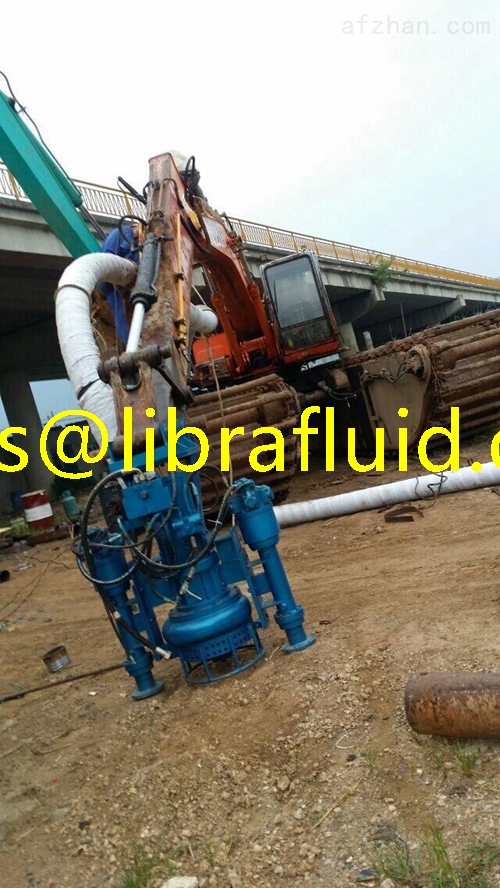 Hydraulic driven submersible sand sution dredging pump