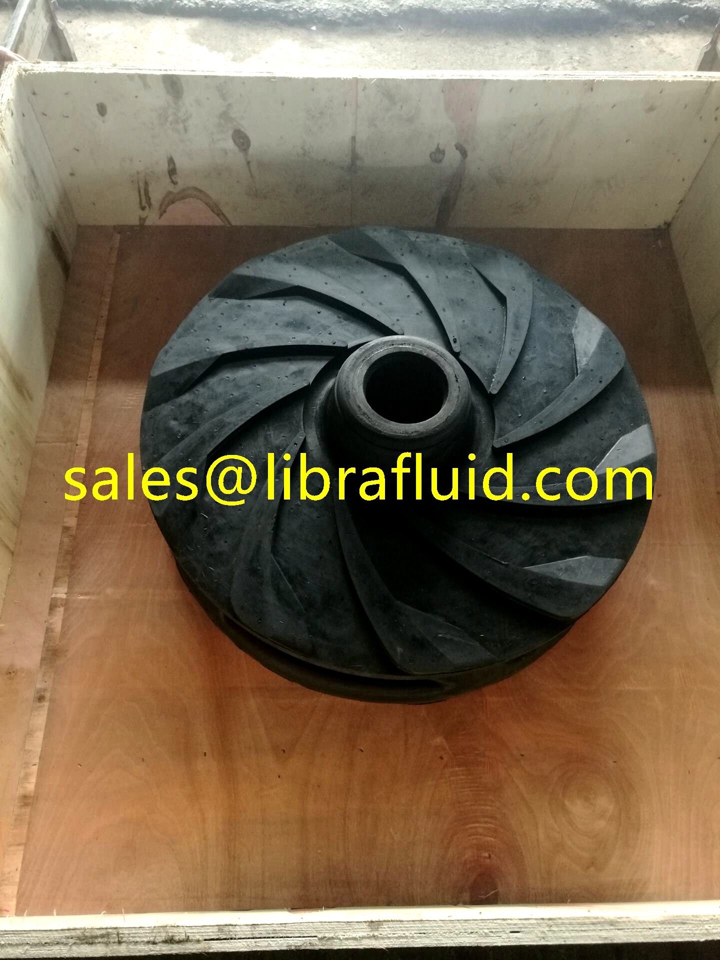 rubber slurry pump impeller
