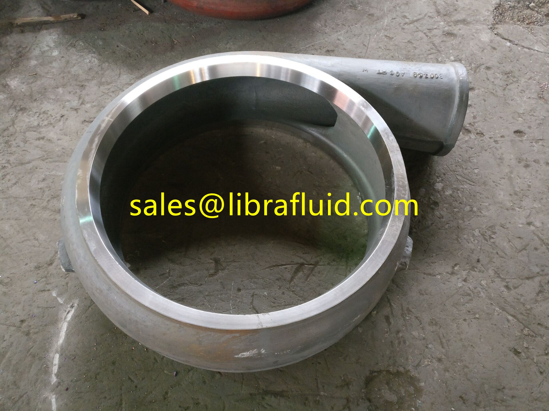 High Chrome slurry pump volute liner after machining process