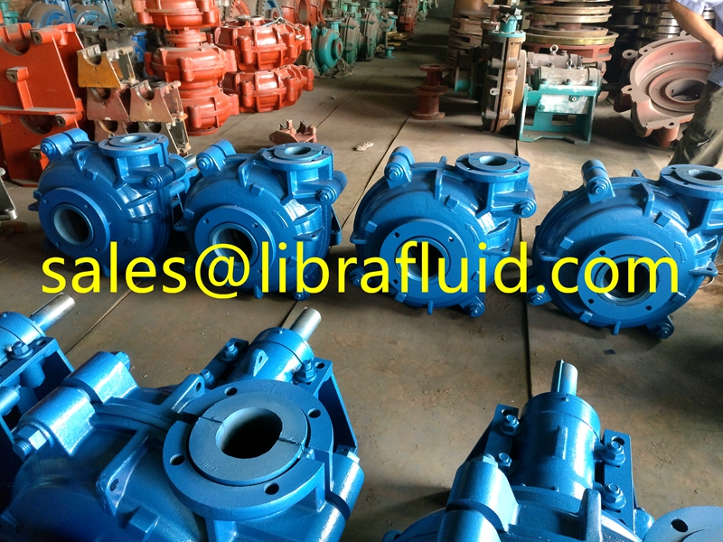 Rubber Liner Slurry Pump with rubber impeller 