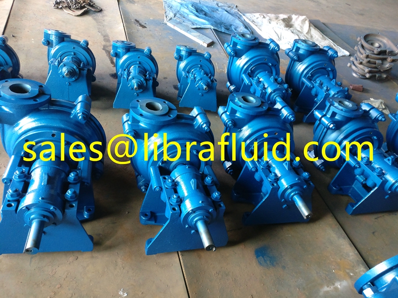 Rubber Liner Slurry Pump with rubber impeller 