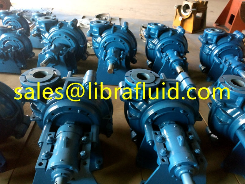 Rubber Liner Slurry Pump with rubber impeller 