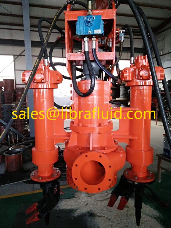 Hydraulic Submersible dredge Pump with side cutters for dredging river sand