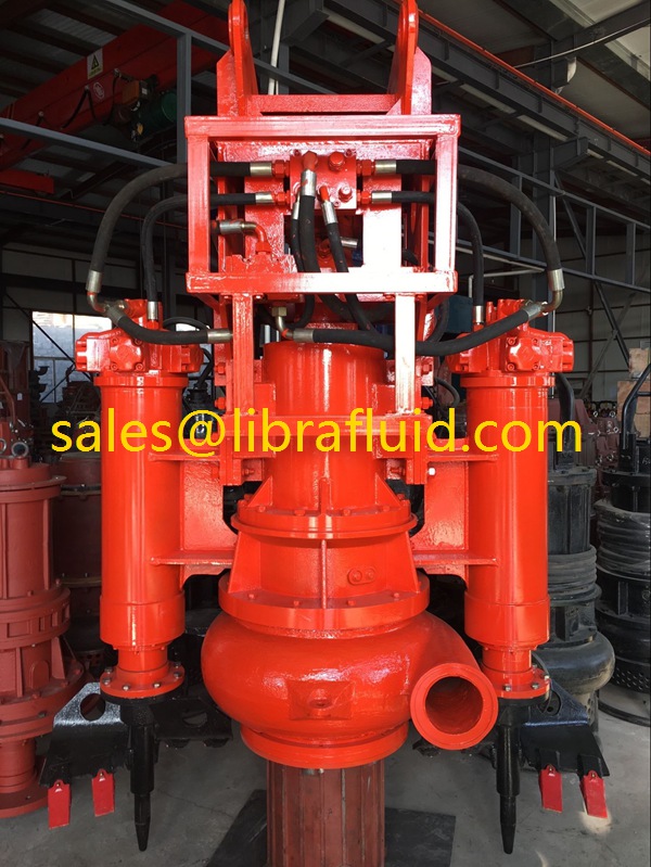 Hydraulic Submersible slurry Pump with side cutters for dredging river sand