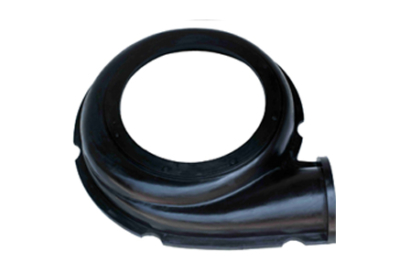 Rubber slurry pump cover plate liner