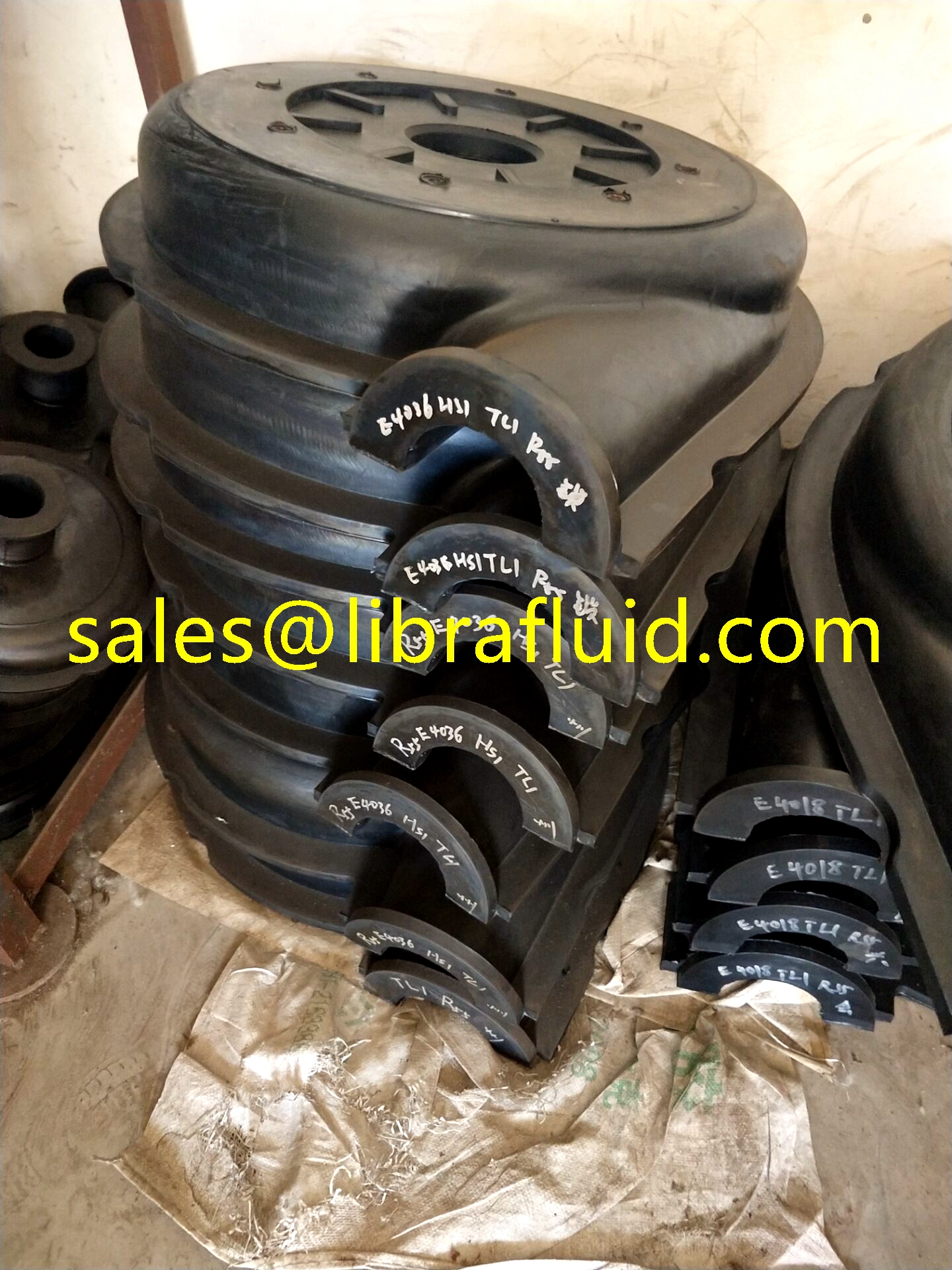slurry pump rubber liner E4036TL1HS1R55