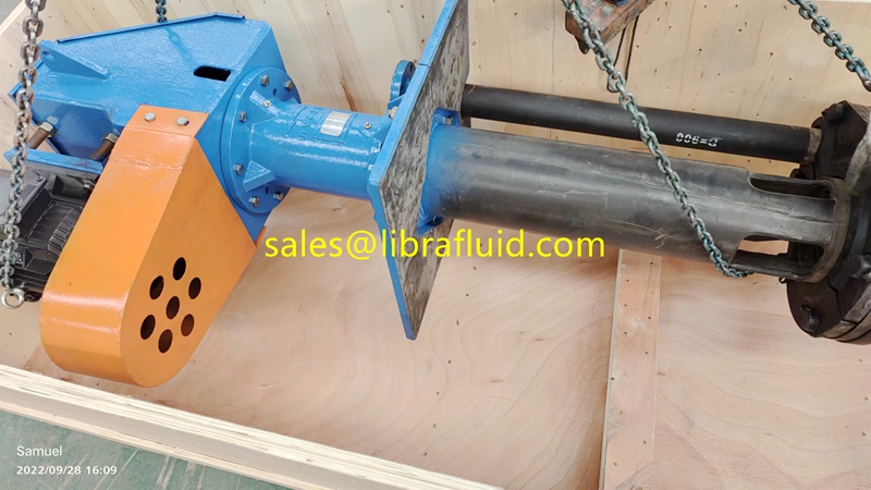 vertical rubber slurry pump