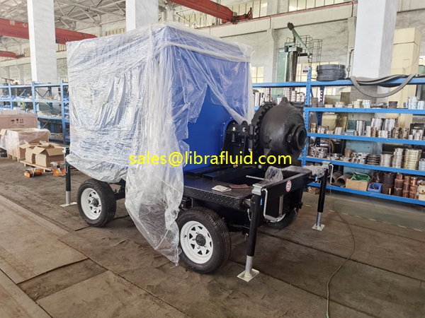 Diesel engine driven sand booster pump